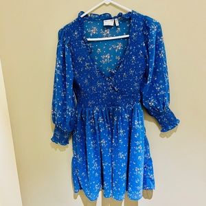 Dark blue dress - great for wedding guest!